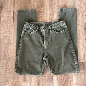 Patagonia corduroy pants olive green size 29 EUC 99% organic cotton